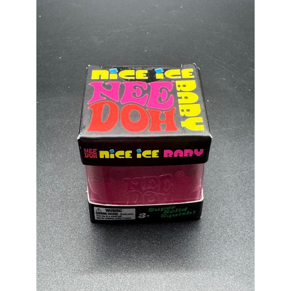 Schylling NeeDoh Nice Ice Baby Pink Super Solid Squish Fidget‎ Toy 26047HY NEW